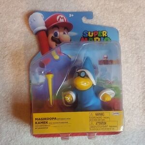 Nintendo Magikoopa (Kamek) Blue & Yellow Figure with Wand